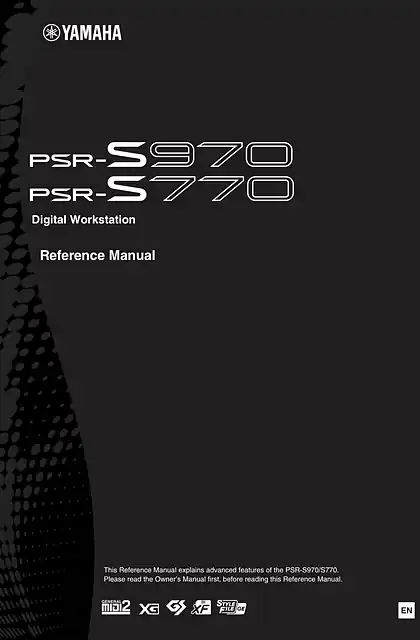 yamaha雅马哈PSR-S970_PSR-S770 Reference Manual
